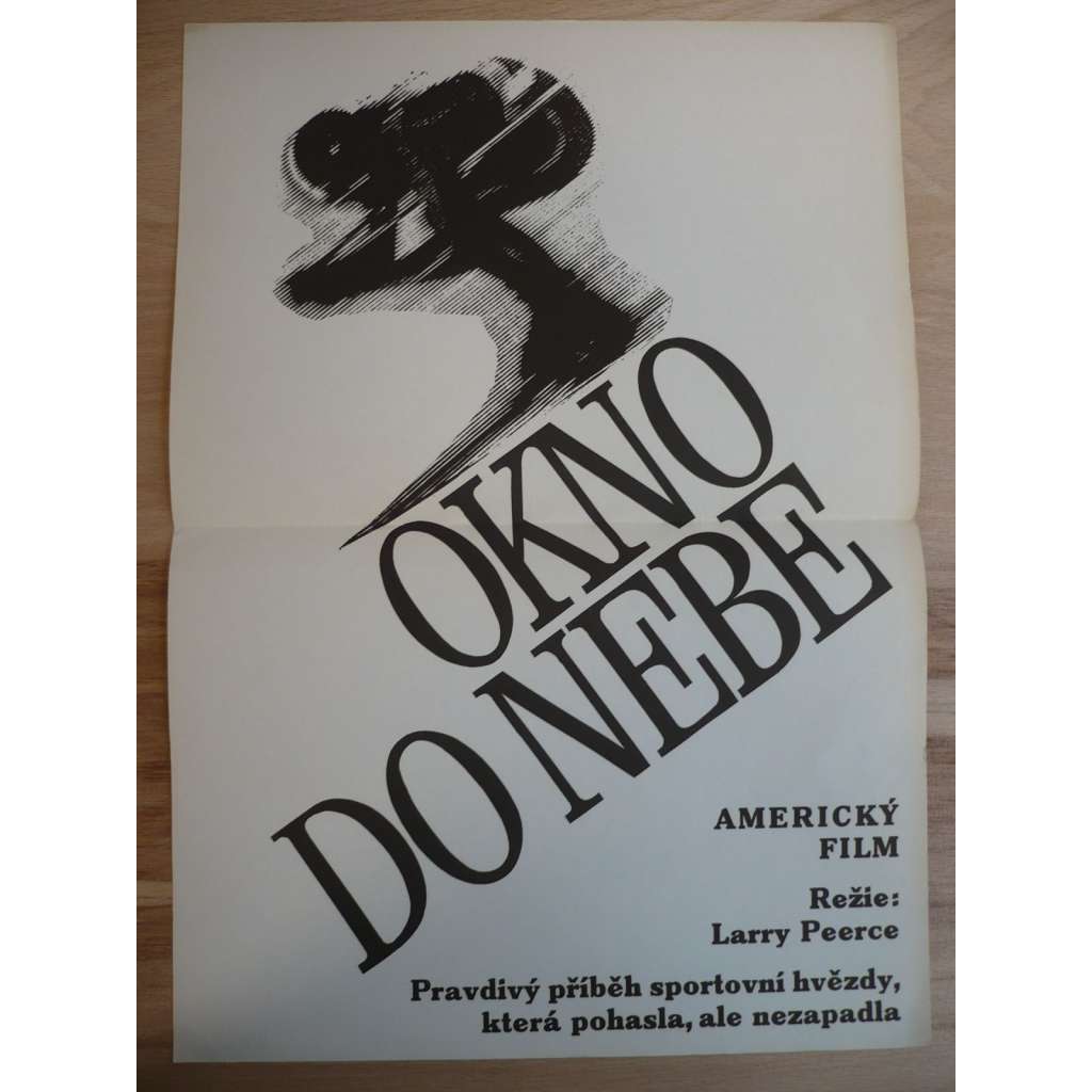 Okno do nebe (filmový plakát, film USA 1975, režie Larry Peerce, Hrají: Marilyn Hassett, Beau Bridges, Belinda Montgomery)