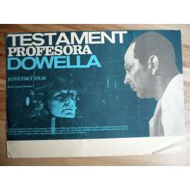 Testament profesora Dowella (filmový plakát, film SSSR 1984, režie Leonid Menaker, Hrají: Valentina Titova, Alexandr Porochovščikov, Ernst Romanov)