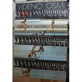 Viděno osmi (filmový plakát, film USA-SRN1973, režie Miloš Forman, Hrají: Ulrike Meyfarth, Wolfgang Sawallisch)