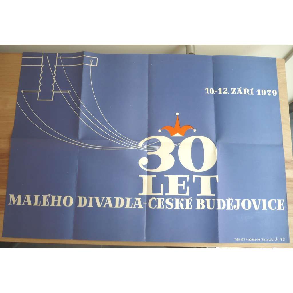 30 let Malého divadla České Budějovice (plakát, divadlo, ČSSR, 10.-12. září 1979)
