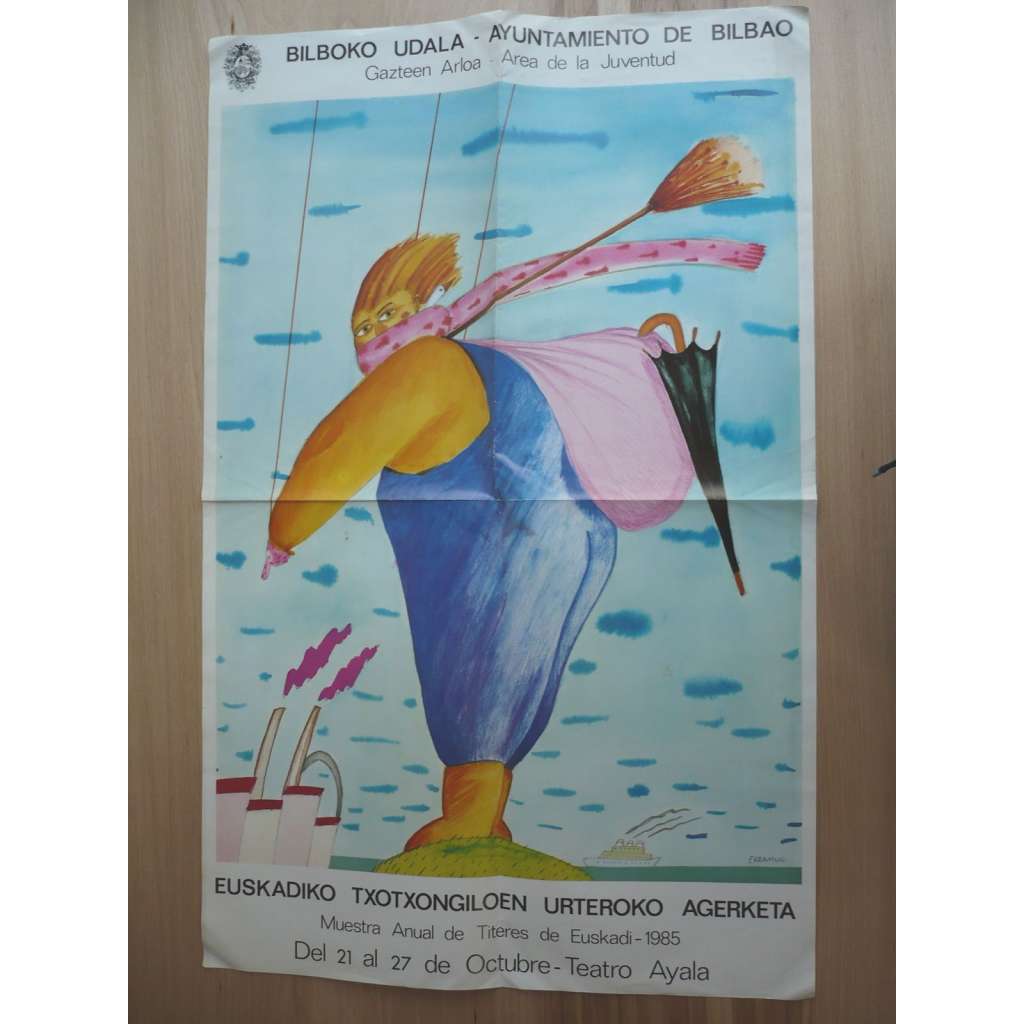 Bilboko udala (plakát, loutky, Ayuntamiento de Bilbao, 1985)