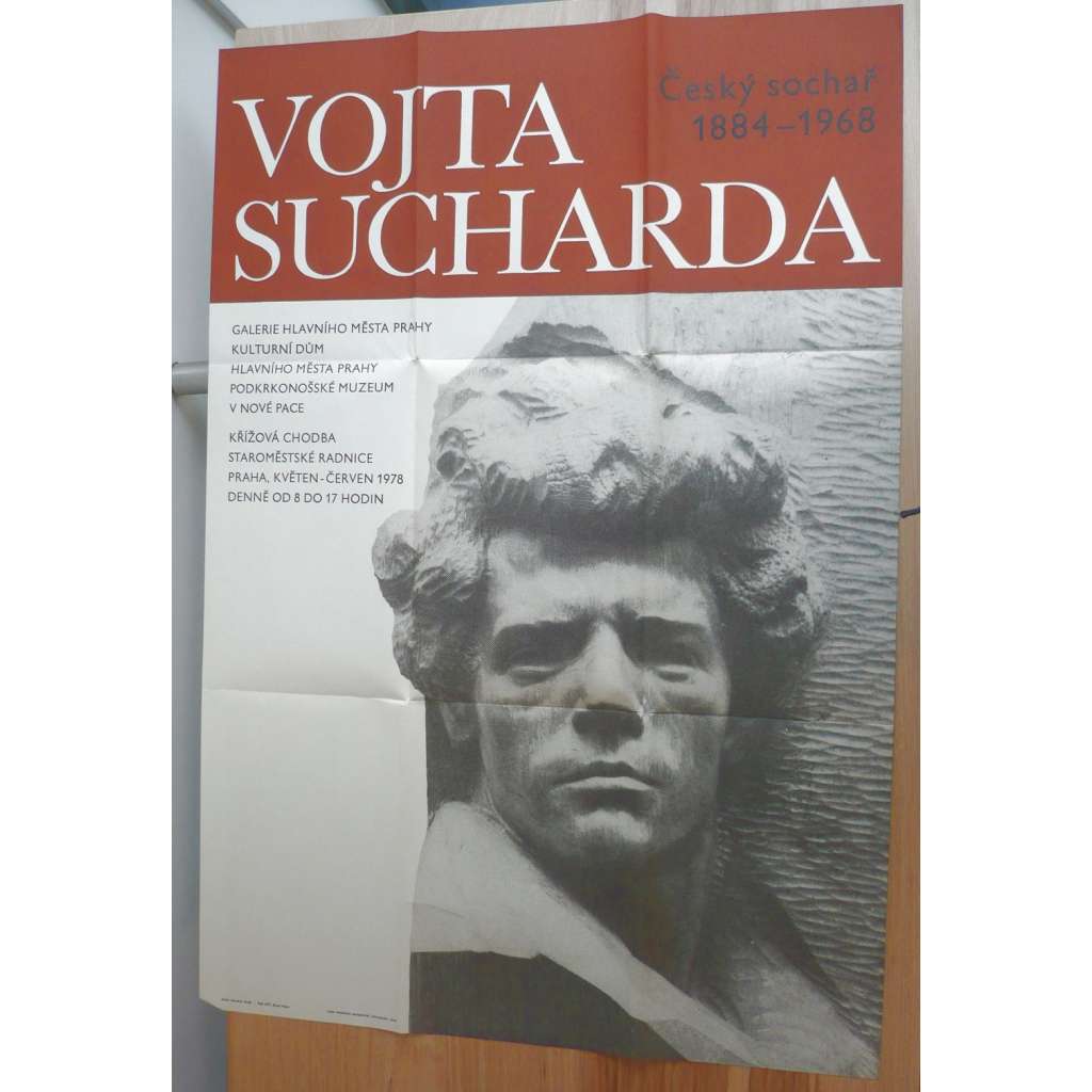 Vojta Sucharda (plakát, ČSSR, 1978, český sochař, socha)