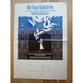 Die Vogelfangerin (plakát, loutky, Nocilo Jommelli)