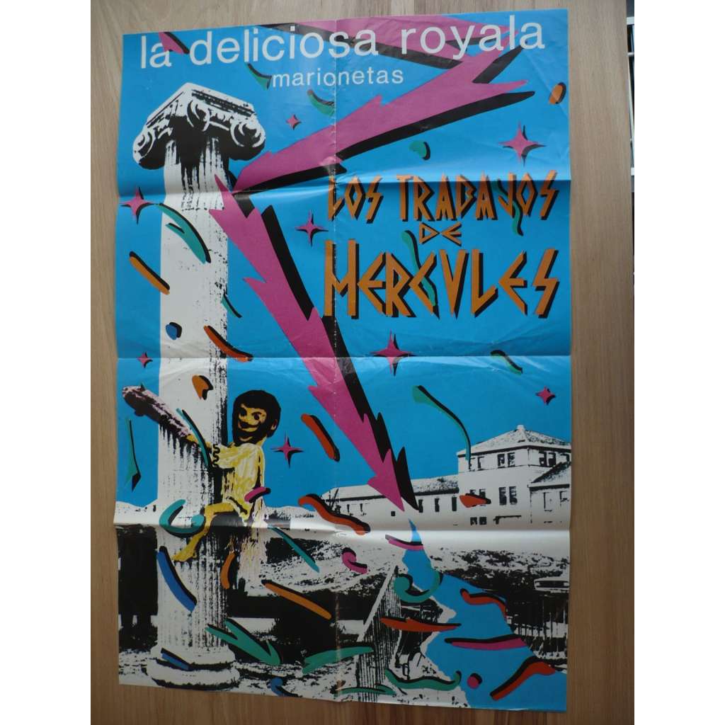 Los trabajos de Hercules (plakát, loutky, marionetas, La deliciosa royala)