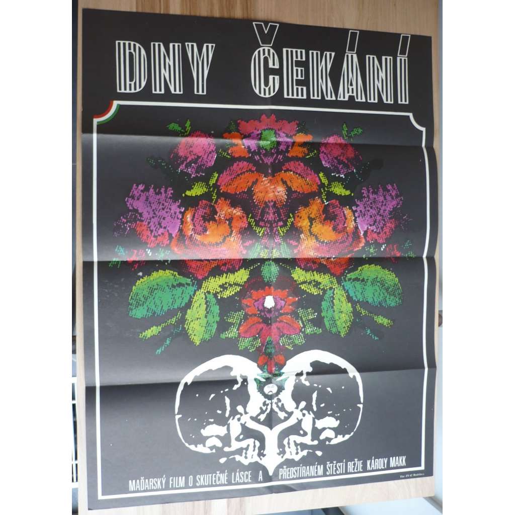 Dny čekání (filmový plakát, film Maďarsko 1971, režie Károly Makk, Hrají: Lili Darvas, Mari Törőcsik, Iván Darvas, Erzsi Orsolya)