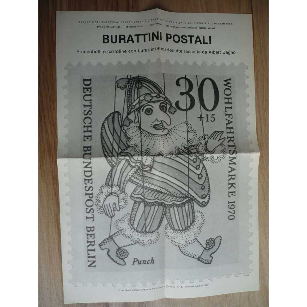 Buratin Postali (plakát, Německo, Berlín, 1970,)