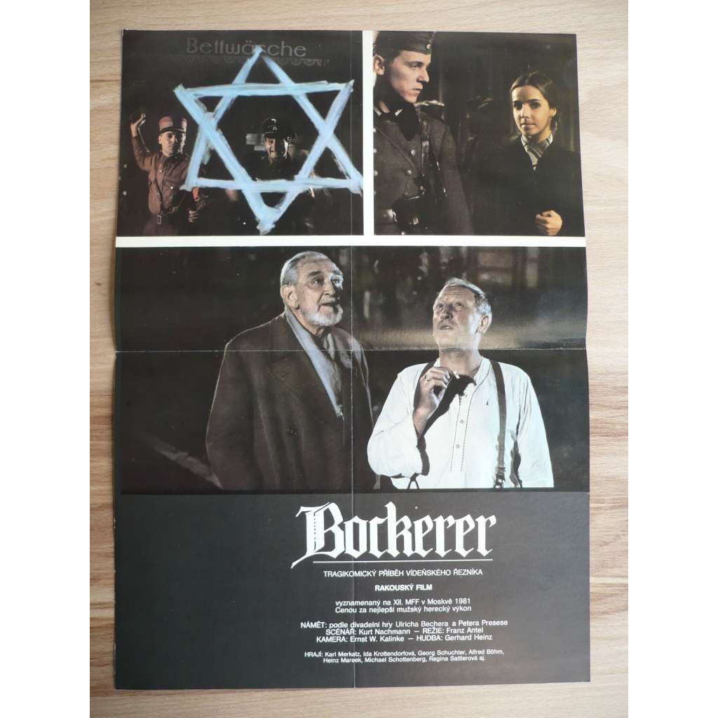 Bockerer (filmový plakát, film Rakousko 1981, režie Franz Antel, Hrají: Karl Merkatz, Hans Holt, Klausjürgen Wussow)