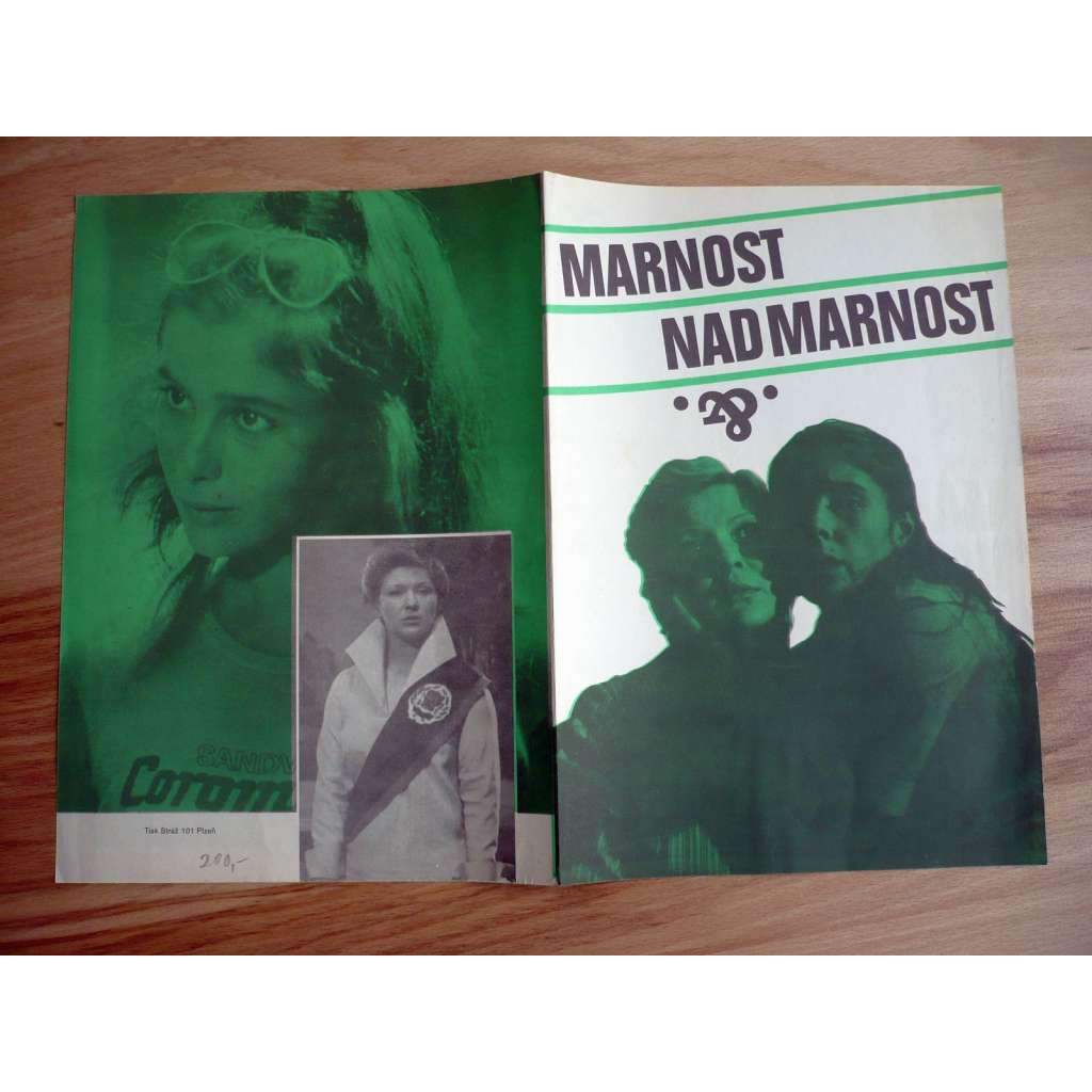 Marnost nad marnost (filmový plakát, film SSSR 1979, režie Alla Surikova, Hrají: Leonid Kuravljov, Galina Polskich, Viktor Stěpanov)