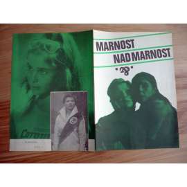 Marnost nad marnost (filmový plakát, film SSSR 1979, režie Alla Surikova, Hrají: Leonid Kuravljov, Galina Polskich, Viktor Stěpanov)