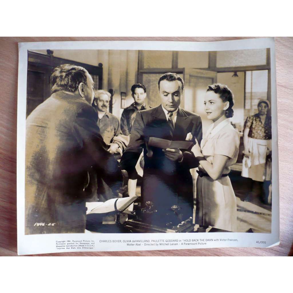Fotoska - Brána ke štěstí (film USA 1941 - režie Mitchell Leisen, hrají Charles Boyer, Olivia de Havilland, Paulette Goddard) - ORIG. CINEMA-PHOTO
