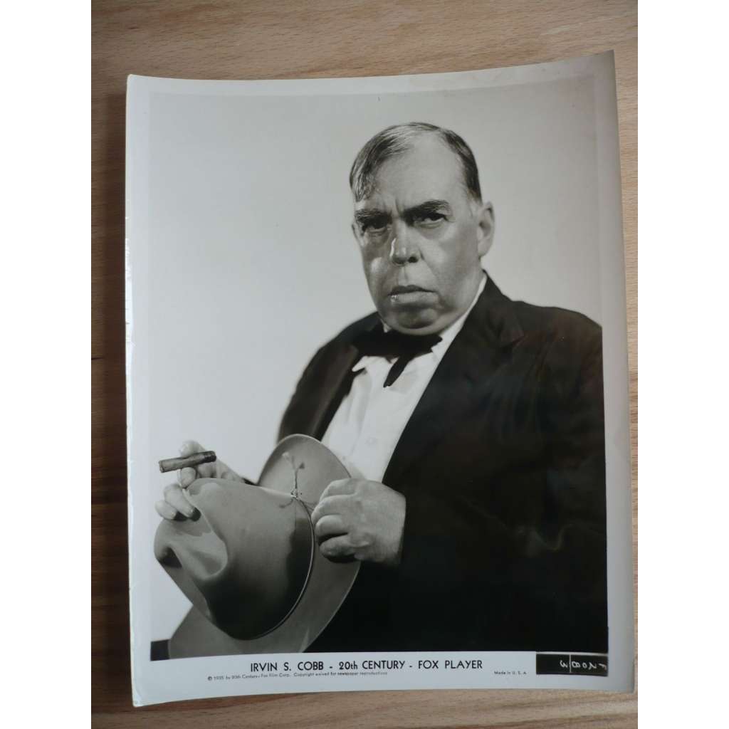 Fotoska - herec Irvin S. Cobb - ORIG. CINEMA-PHOTO