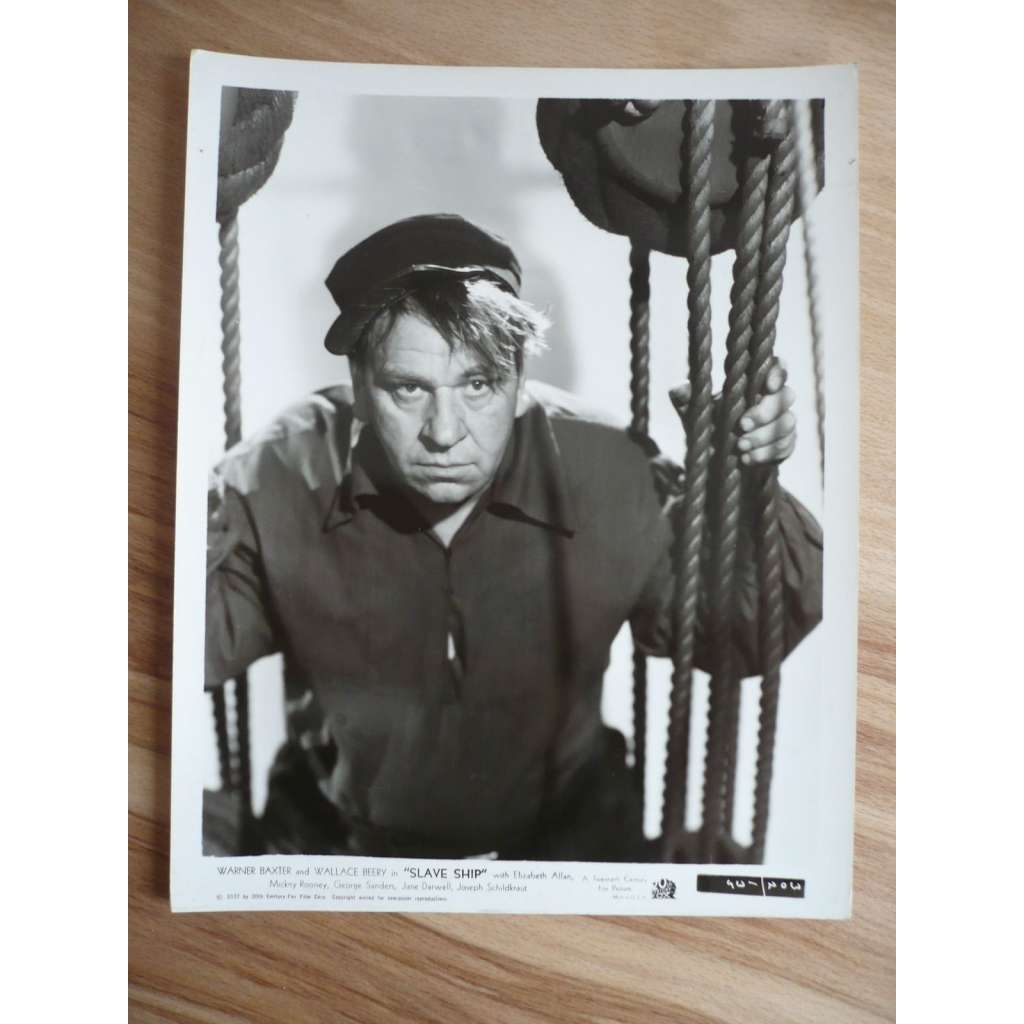 Fotoska - Poslední otrokář (film USA 1937 - režie Tay Garnett, hrají  Warner Baxter, Wallace Beery) - ORIG. CINEMA-PHOTO