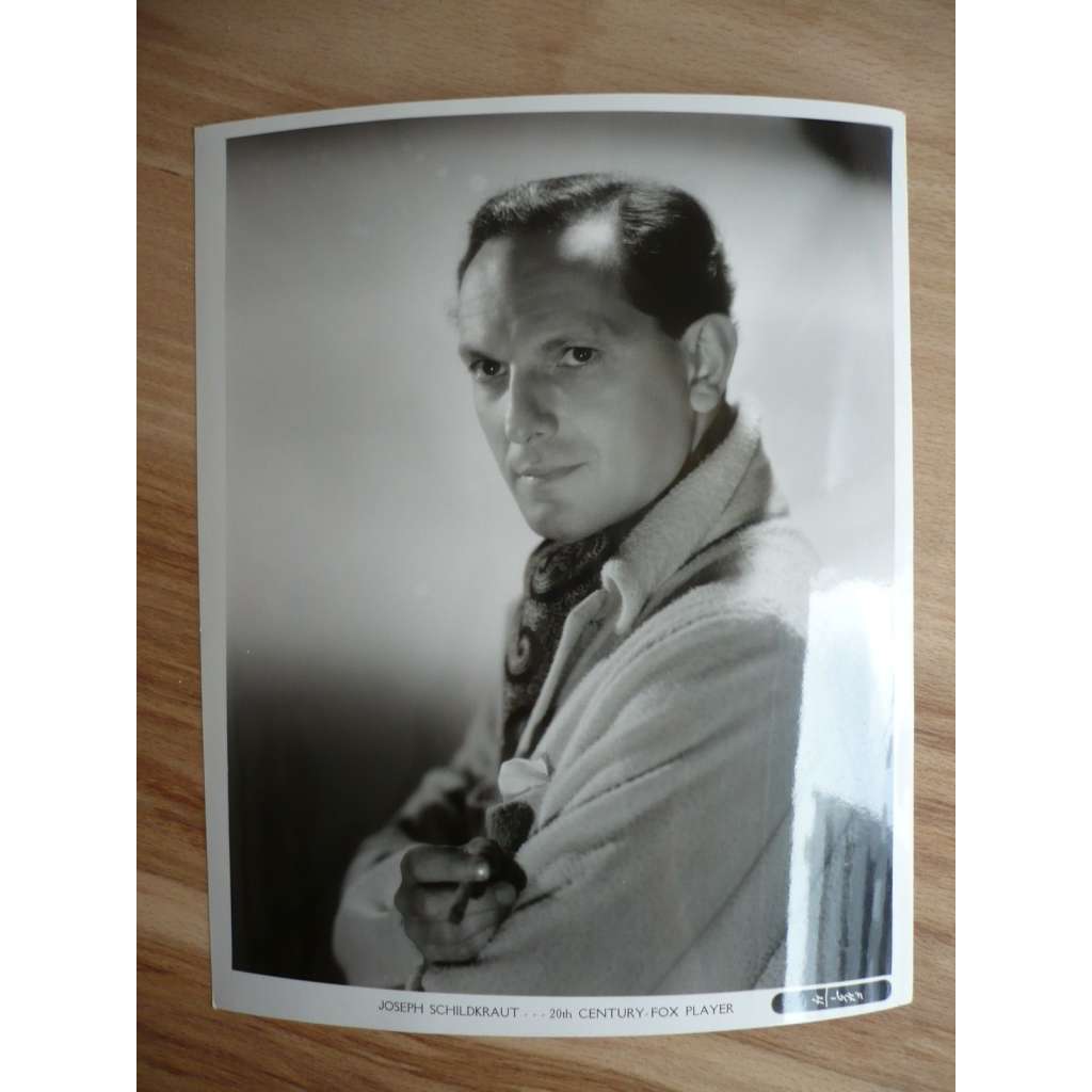 Fotoska - herec Joseph Schildkraut - ORIG. CINEMA-PHOTO