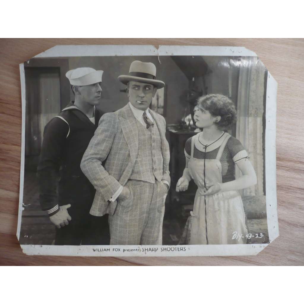 Fotoska - Sharp Shooters (film USA 1928 - režie John G. Blystone, hrají George O'Brien, Lois Moran, Noah Young) - ORIG. CINEMA-PHOTO