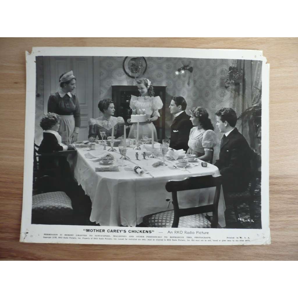 Fotoska - Mother Carey's Chickens (film USA 1938 - režie Rowland V. Lee, hrají Anne Shirley, Ruby Keeler, James Ellison) - ORIG. CINEMA-PHOTO