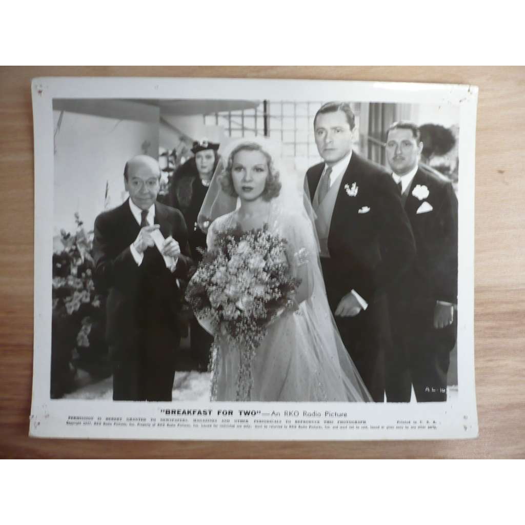 Fotoska - Breakfast for Two (film USA 1959 - režie Alfred Santell, hrají Barbara Stanwyck, Herbert Marshall, Glenda Farrell) - ORIG. CINEMA-PHOTO