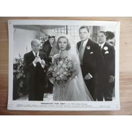 Fotoska - Breakfast for Two (film USA 1959 - režie Alfred Santell, hrají Barbara Stanwyck, Herbert Marshall, Glenda Farrell) - ORIG. CINEMA-PHOTO