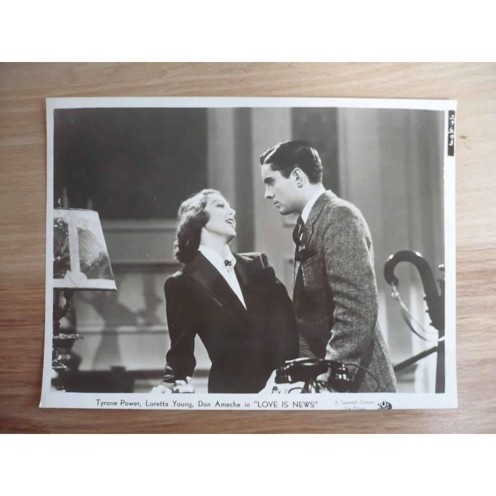 Fotoska - Veřejný ženich (film USA 1959 - režie Tay Garnett, hrají Tyrone Power, Loretta Young, Don Ameche) - ORIG. CINEMA-PHOTO