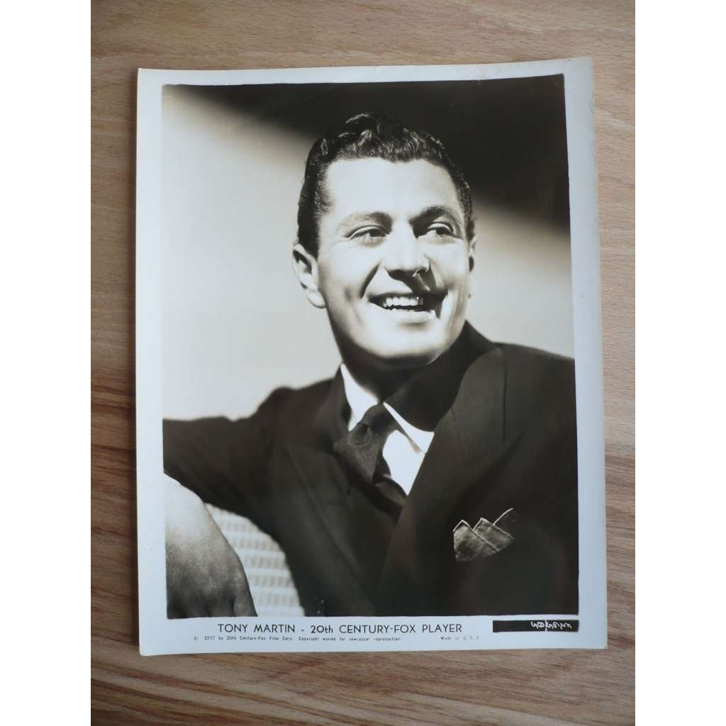 Fotoska - herec Tony Martin - ORIG. CINEMA-PHOTO