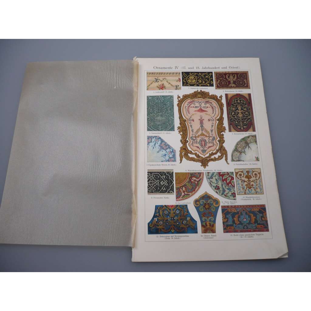 Ornamenty (barevná chromolitografie)