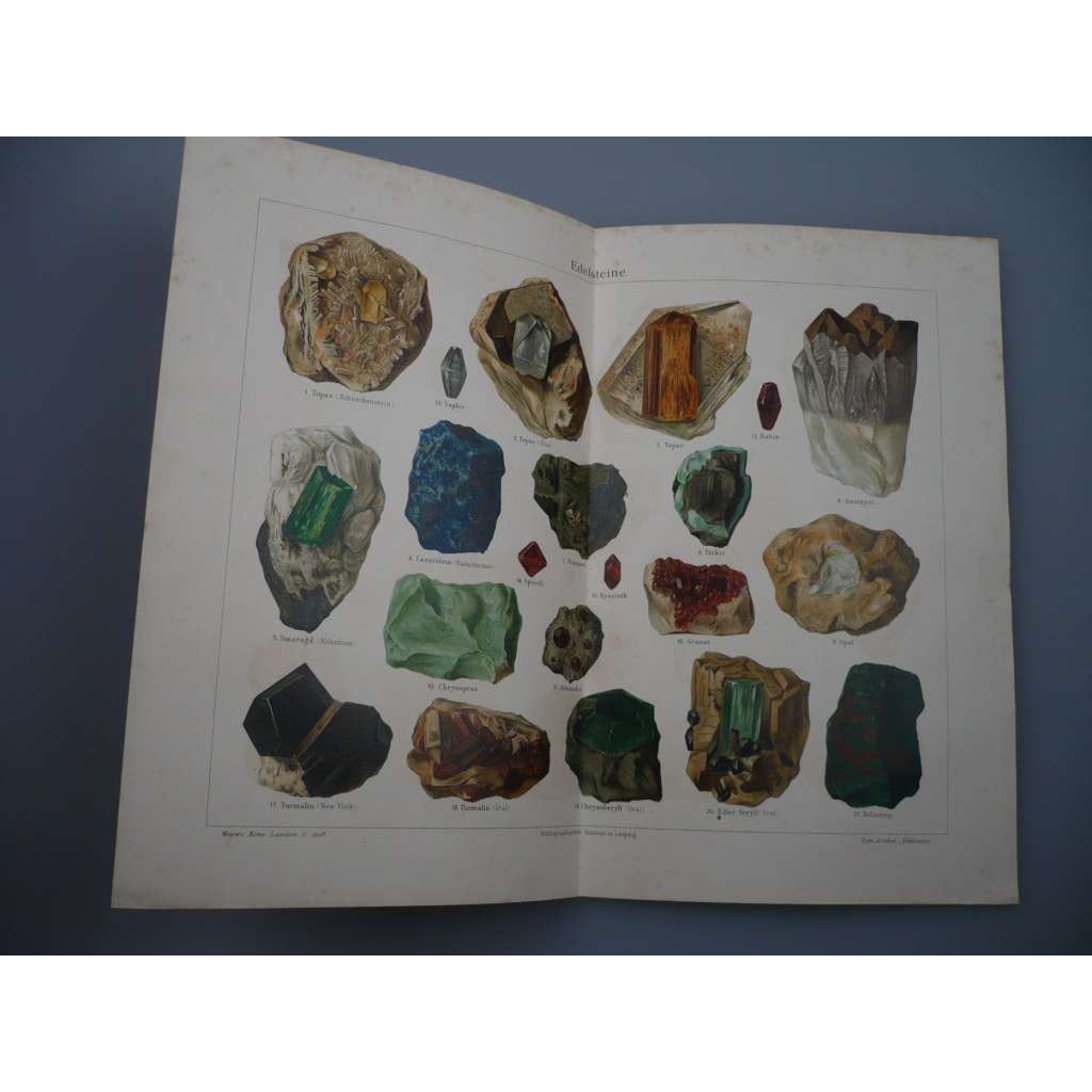 Drahokamy (barevná chromolitografie)