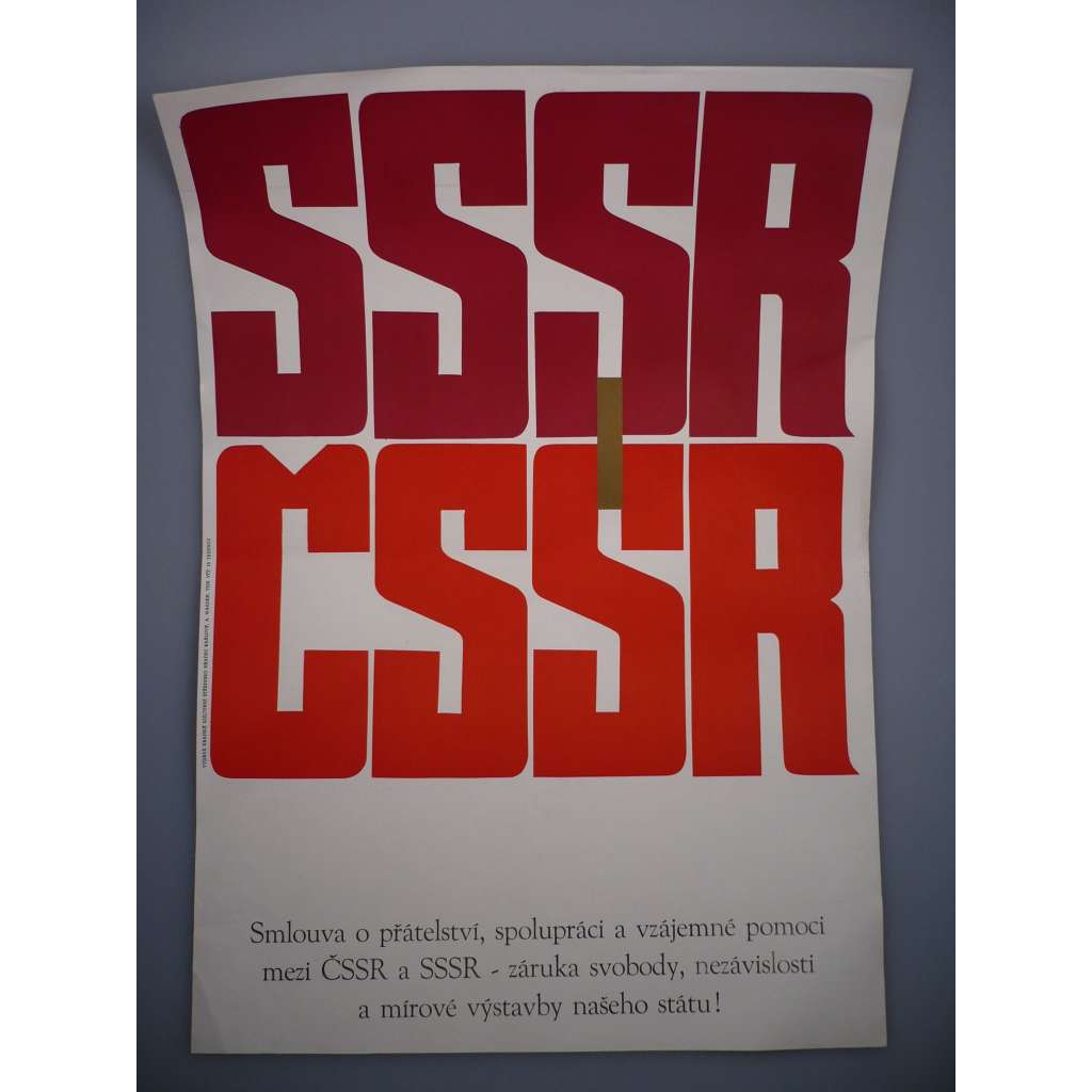 Smlouva o přátelství mezi ČSSR a SSSR - komunismus, propaganda