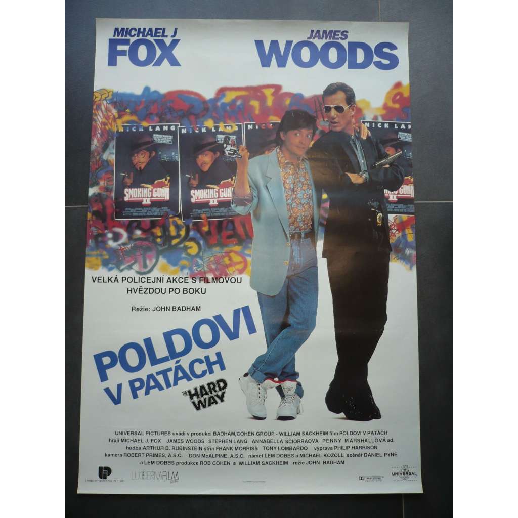 Poldovi v patách (filmový plakát, film USA 1991, režie John Badham, Hrají: Michael J. Fox, James Woods, Stephen Lang)