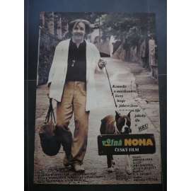 Volná noha (filmový plakát, film ČSSR 1989, režie Július Matula, Hrají: Marián Zednikovič, Jiří Schmitzer, Miroslava Pleštilová)