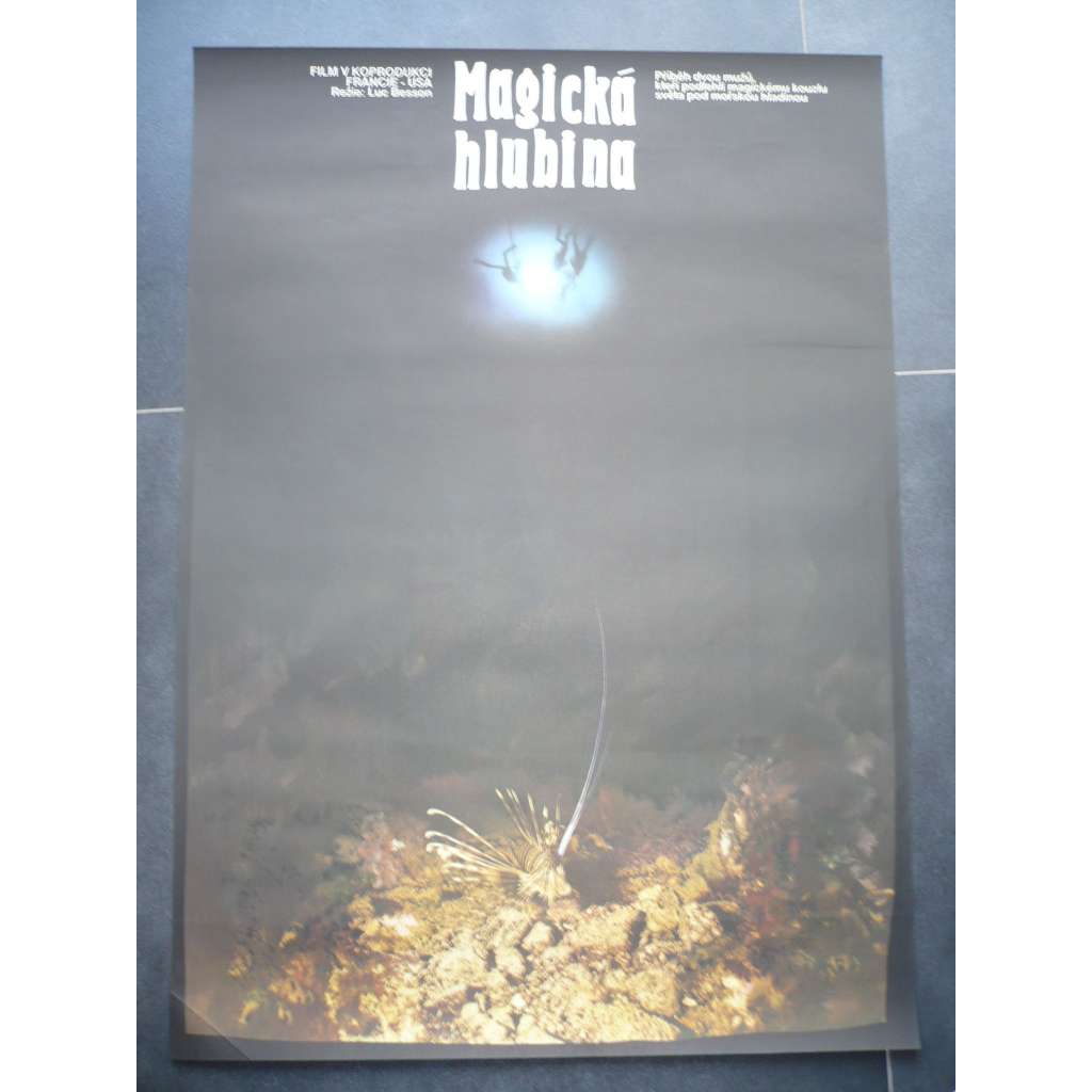 Magická hlubina (filmový plakát, film Francie/USA 1988, režie Luc Besson, Hrají: Rosanna Arquette, Jean-Marc Barr, Jean Reno)