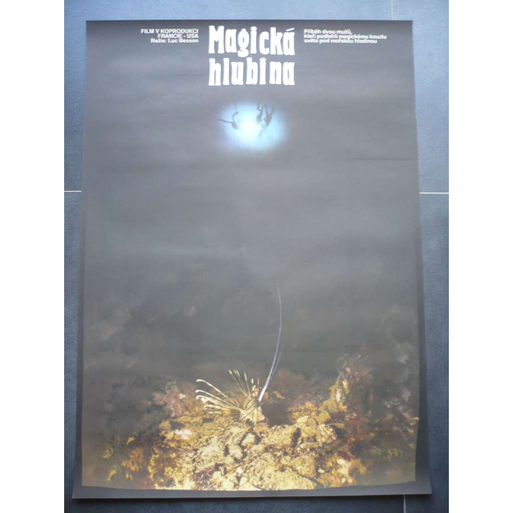 Magická hlubina (filmový plakát, film Francie/USA 1988, režie Luc Besson, Hrají: Rosanna Arquette, Jean-Marc Barr, Jean Reno)