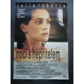 Noci s nepřítelem (filmový plakát, film USA 1991, režie Joseph Ruben, Hrají: Julia Roberts, Patrick Bergin, Kevin Anderson)