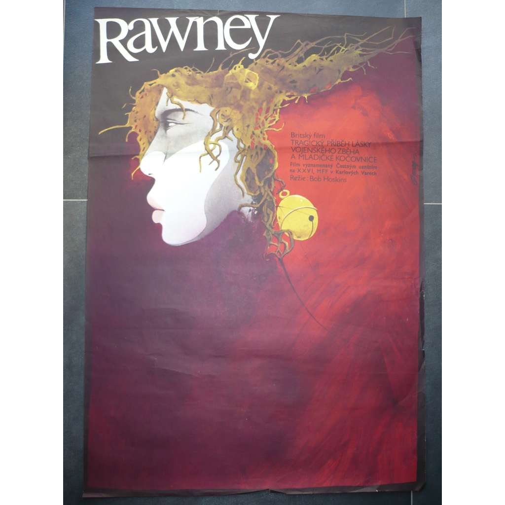 The Raggedy Rawney (filmový plakát, film VB 1988, režie Bob Hoskins, Hrají: Dexter Fletcher, Zoë Wanamaker, Bob Hoskins)
