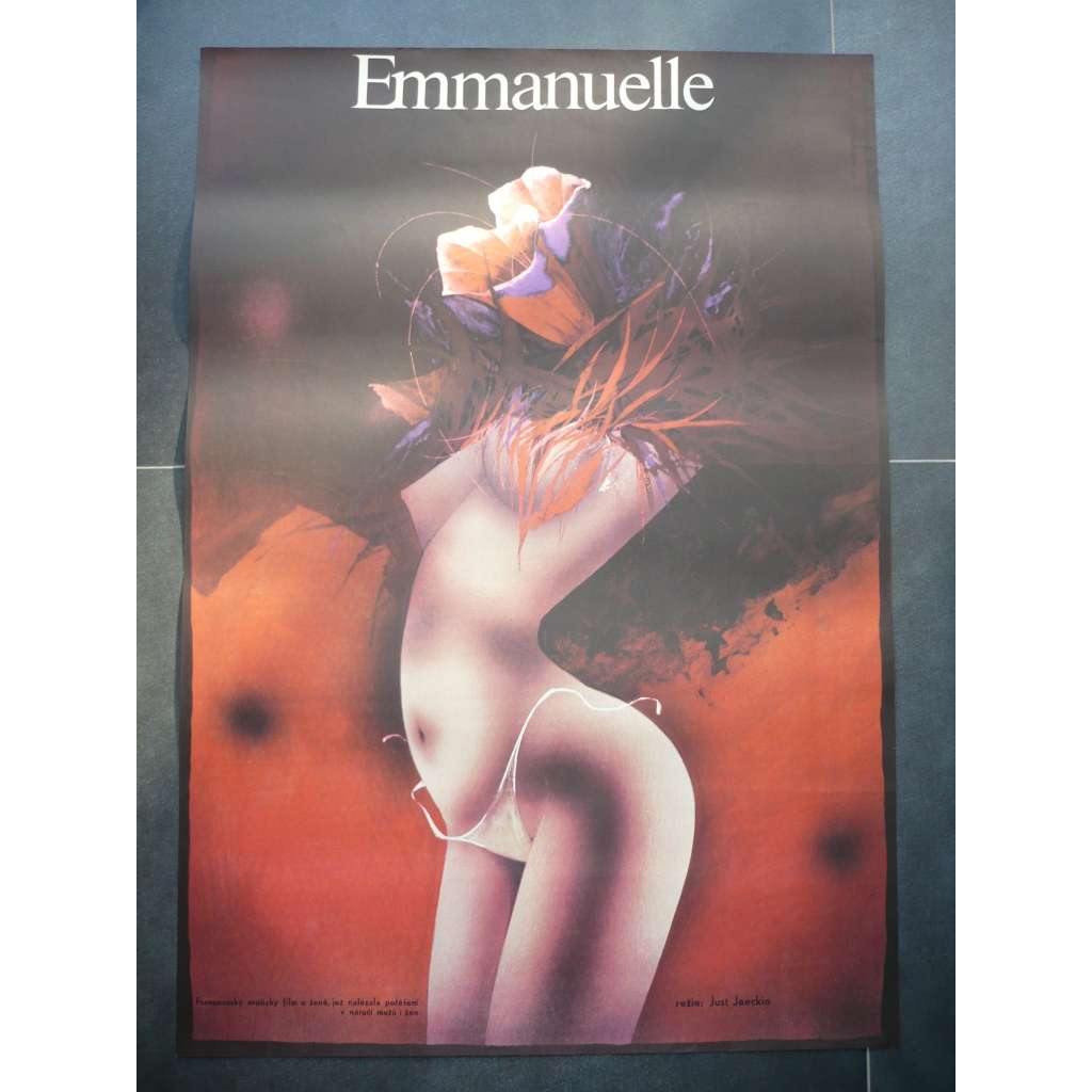 Emmanuelle (filmový plakát, film Francie 1974, režie Just Jaeckin, Hrají: Sylvia Kristel, Alain Cuny, Marika Green)