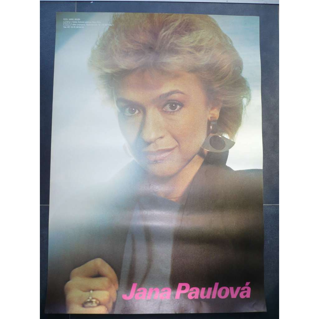 Jana Paulová (filmový plakát, herečka, foto Karel Kouba)