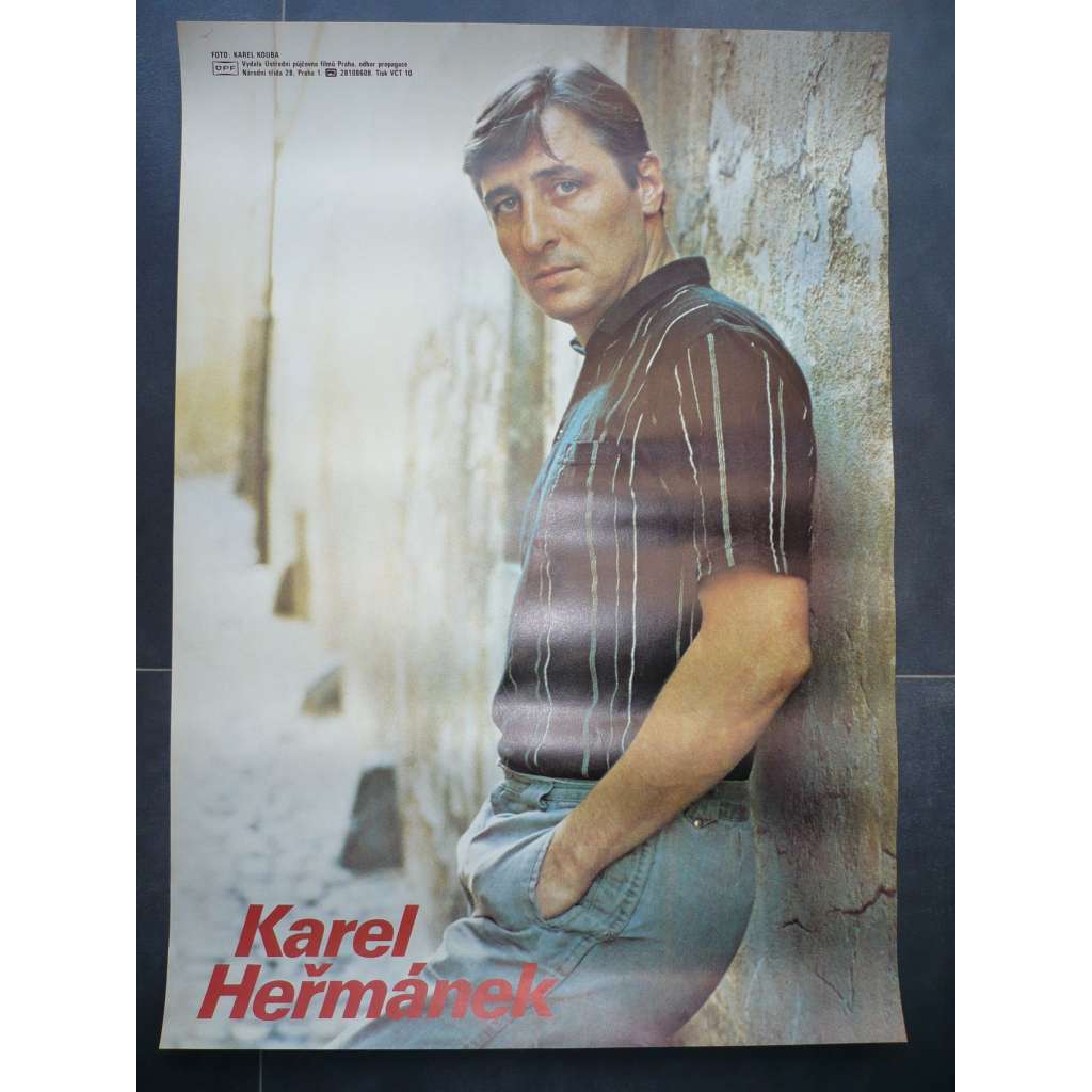 Karel Heřmánek (filmový plakát, herec, foto Karel Kouba)