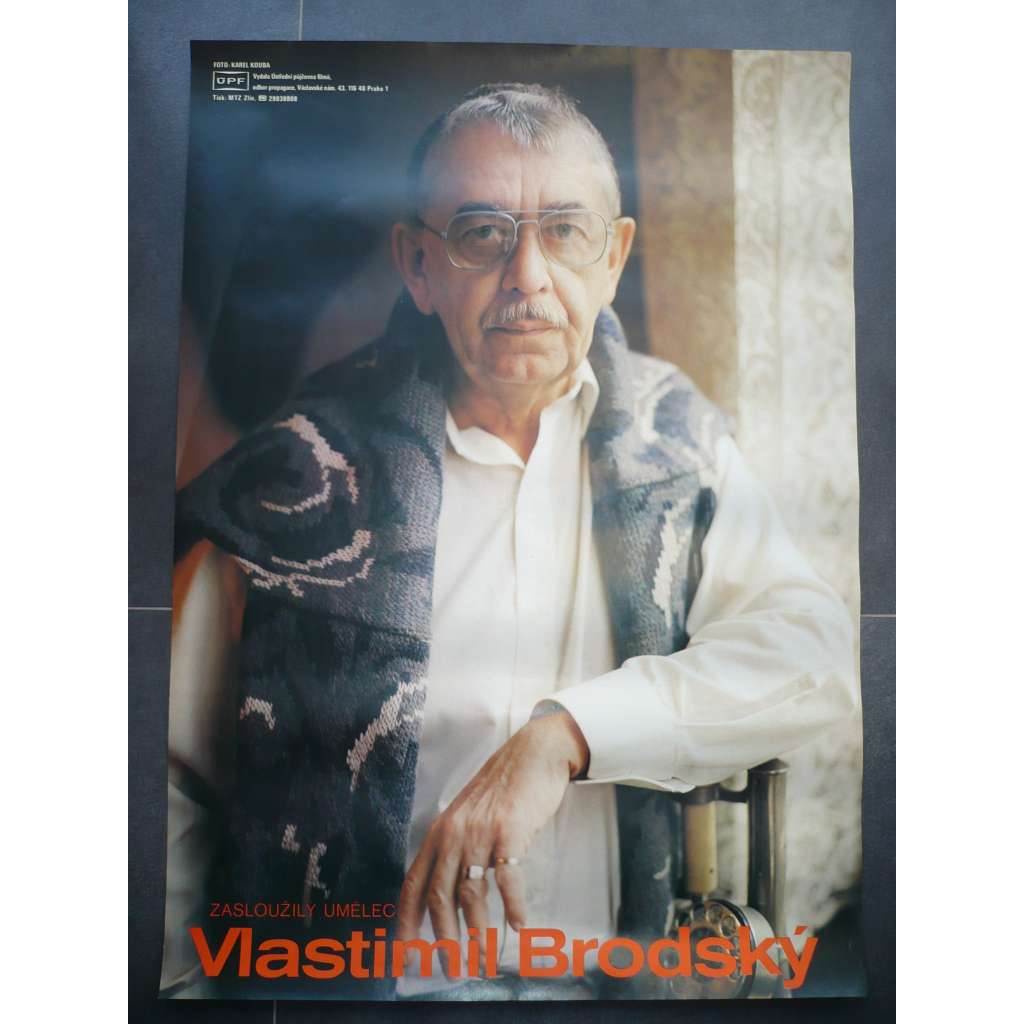 Vlastimil Brodský (filmový plakát, herec, foto Karel Kouba)