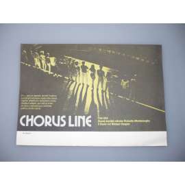 Chorus Line (filmový plakát, papírová fotoska, slepka, film USA 1985, režie  Richard Attenborough, Hrají: Michael Douglas, Janet Jones, Terrence Mann)