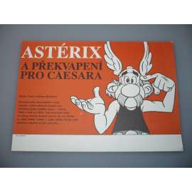 Asterix a překvapení pro Cézara (filmový plakát, papírová fotoska, slepka, film Franice 1985, režie Paul Brizzi, Gaëtan Brizzi, Hrají: Roger Carel, Pierre Tornade, Serge Sauvion)