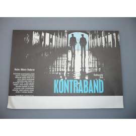 Kontraband (filmový plakát, papírová fotoska, slepka, film Bulharsko, režie Nikola Rudarov, Hrají: Ivan Yanchev)