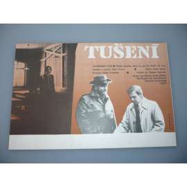 Tušení (filmový plakát, papírová fotoska, slepka, film ČSSR 1982, režie Peter Solan, Hrají: Ida Rapaičová, Vlado Müller, Ivan Mistrík)