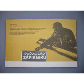 Tajemství zápisníku (filmový plakát, papírová fotoska, slepka, film SSSR 1981, režie Vladimir Šamšurin, Hrají: Světlana Toma, Tamara Sjomina, Anatolij Solonicyn)