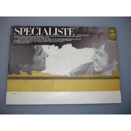 Specialisté (filmový plakát, papírová fotoska, slepka, film Francie 1985, režie Patrice Leconte, Hrají: Bernard Giraudeau, Gérard Lanvin, Christiane Jean)