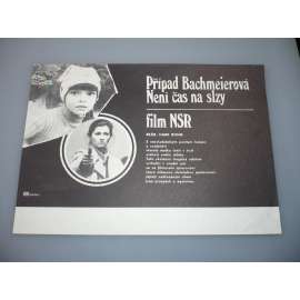 Případ Bachmeierová - Není čas na slzy (filmový plakát, papírová fotoska, slepka, film NSR 1984, režie Hark Bohm, Hrají: Marie Colbin, Michael Gwisdek, Jan Fedder, Knut Hinz)