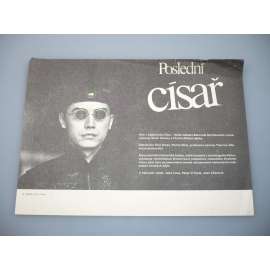 Poslední císař (filmový plakát, papírová fotoska, slepka, film VB 1987, režie Bernardo Bertolucci, Hrají: John Lone, Joan Chen, Peter O'Toole, Victor Wong)