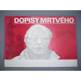 Dopisy mrtvého (filmový plakát, papírová fotoska, slepka, film SSSR 1986, režie Konstantin Lopušanskij, Hrají: Rolan Bykov, Viktor Michajlov, Vaclav Dvoržeckij)