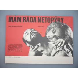 Mám ráda netopýry (filmový plakát, papírová fotoska, slepka, film Polsko 1986, režie Grzegorz Warchoł, Hrají: Katarzyna Walter, Marek Barbasiewicz, Małgorzata Lorentowicz)