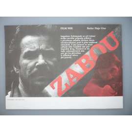 Zabou (filmový plakát, papírová fotoska, slepka, film NSR 1987, režie  Hajo Gies, Hrají: Götz George, Eberhard Feik, Claudia Messner)