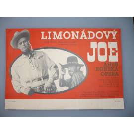 Limonádový Joe aneb Koňská opera (filmový plakát, papírová fotoska, slepka, film ČSSR 1964, režie Oldřich Lipský, Hrají: Karel Fiala, Miloš Kopecký, Květa Fialová)