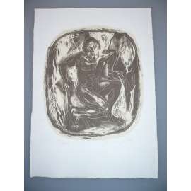 Pavel Major (1943) - Zápasník - Litografie 1976, signovaná grafika