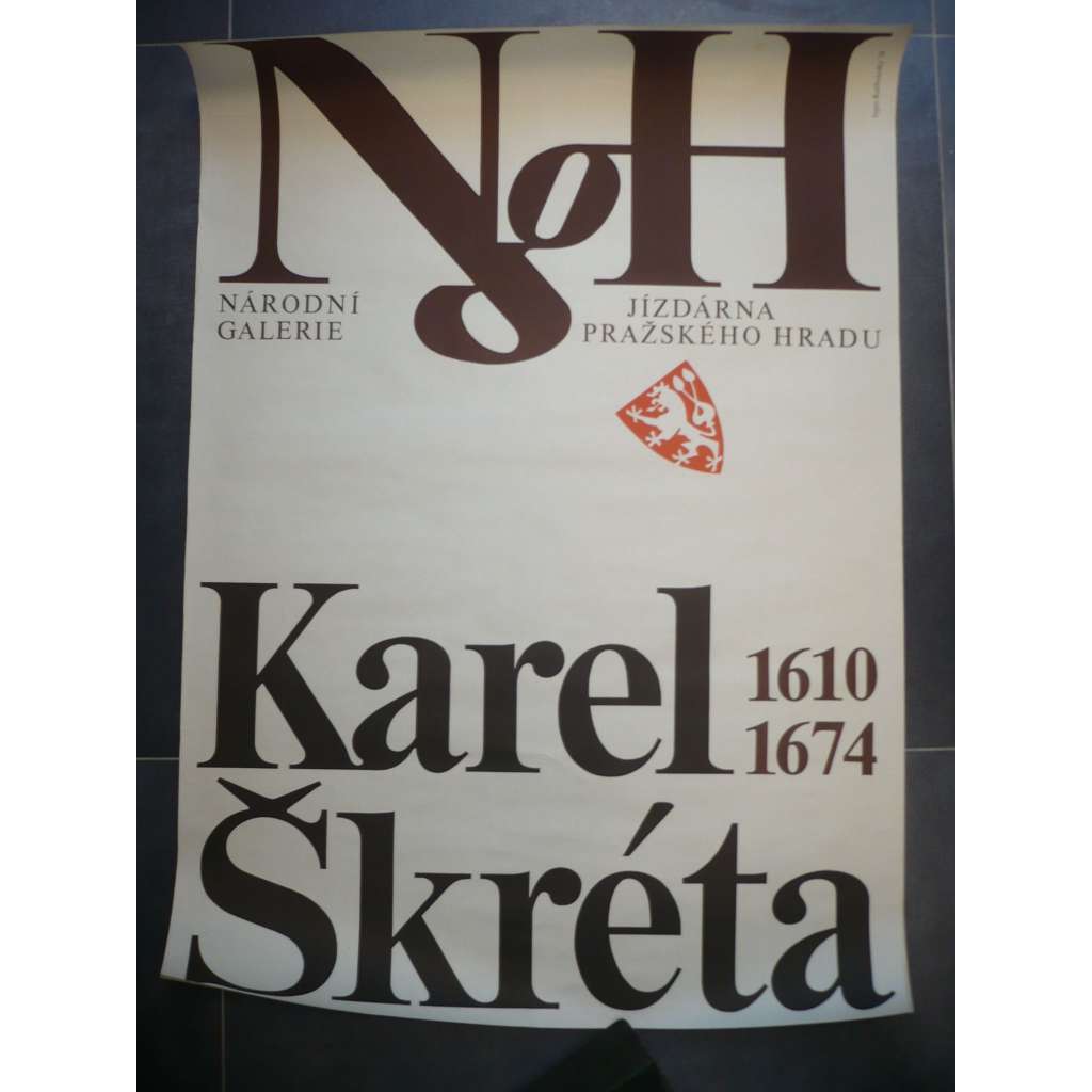 Výstava 1974 - Karel Škréta (1610 - 1674) - Národní galerie - Jízdárna Pražského hradu - plakát
